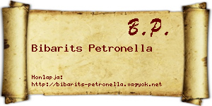 Bibarits Petronella névjegykártya